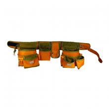 Toolway 742082 - Tool Belt Nylon Canvas 15pocket (2 lrg 4 med 9 sm) with Nylon Belt