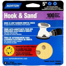 Toolway 85002005 - Hook & Loop Disc 5-8in Hole P100 4Pk