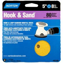 Toolway 85002209 - Hook & Loop Disc 5in 8Hole 80g