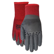 Toolway 88002901 - 1Pair Gloves Work Unisex Max Grip Therma-Lock Lined Knit Wrist Size: L Red/Grey