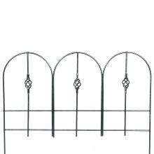 Toolway 88030006 - Venetian Wire Garden Edging Decorative 27x24in Black