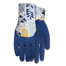 Toolway 88101651 - 1Pair Gloves Garden Ladies Gripping Latex Coated Palm Size: M Floral Print