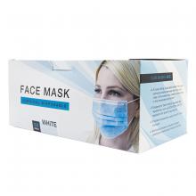 Toolway CM-50-WW - 50PC Disposable Face Masks 3 Ply High Barrier Light White