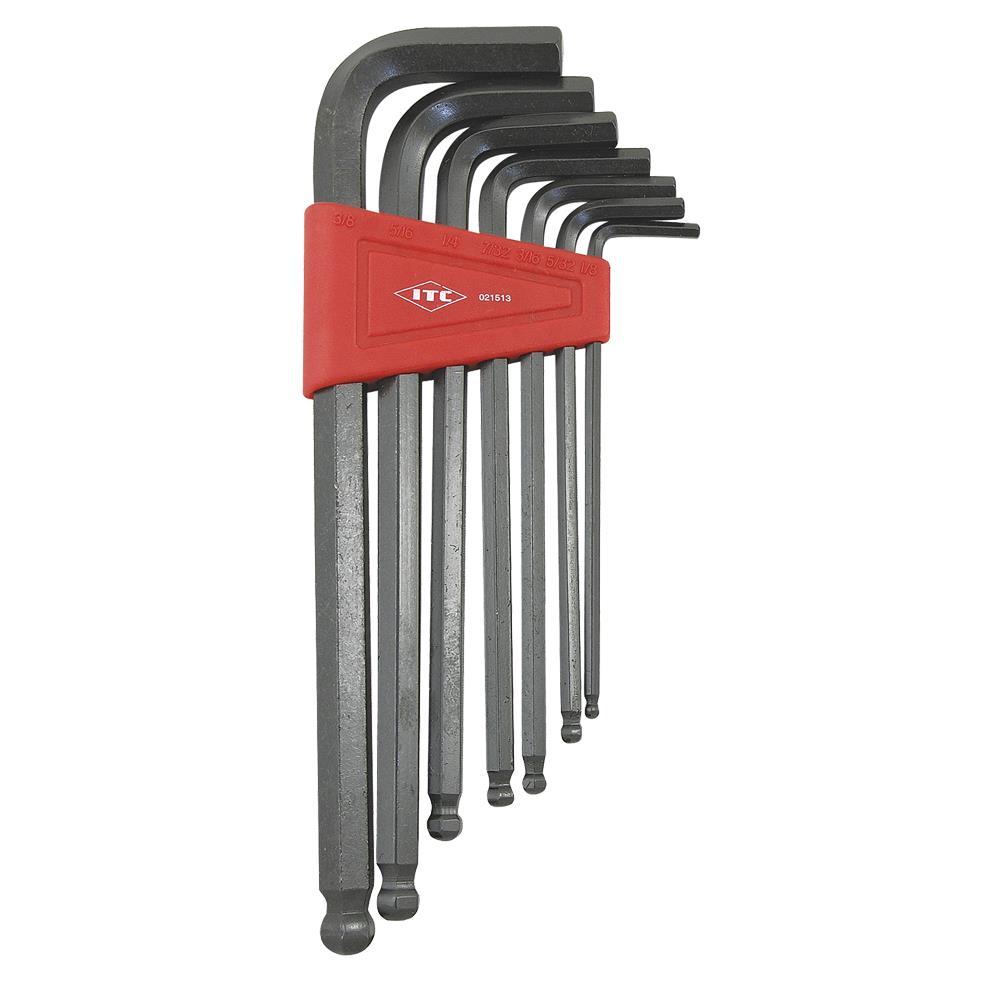 7 PC SAE Ball Nose Hex Key Set