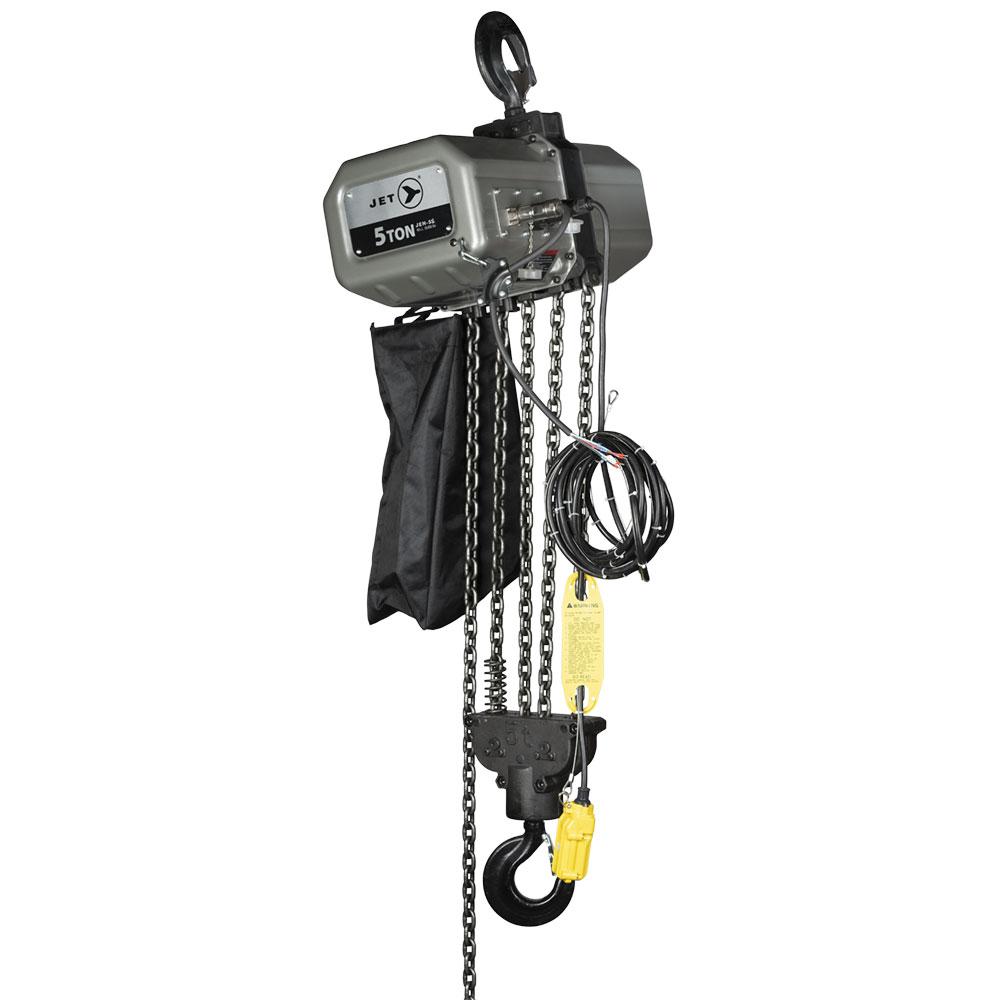 5-Ton JEH Series Electric Chain Hoist with Overload Protection - 115V/230V
