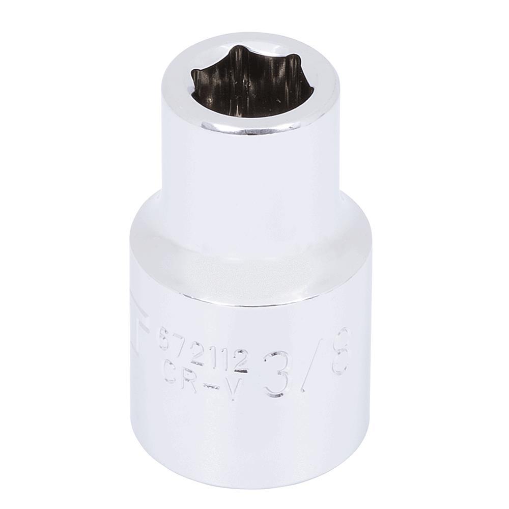 1/2&#34; DR x 3/8&#34; Regular Chrome Socket - 6 pt