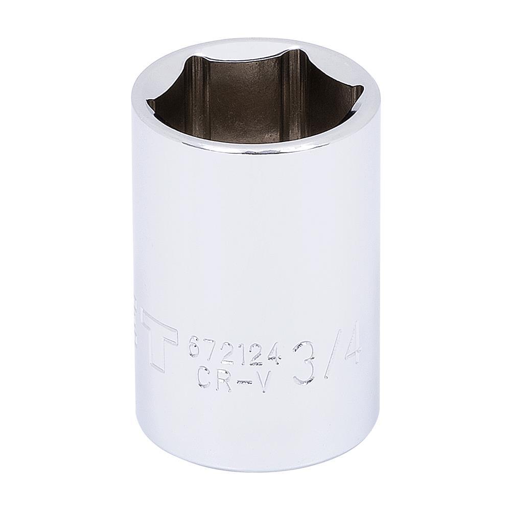 1/2&#34; DR x 3/4&#34; Regular Chrome Socket - 6 pt