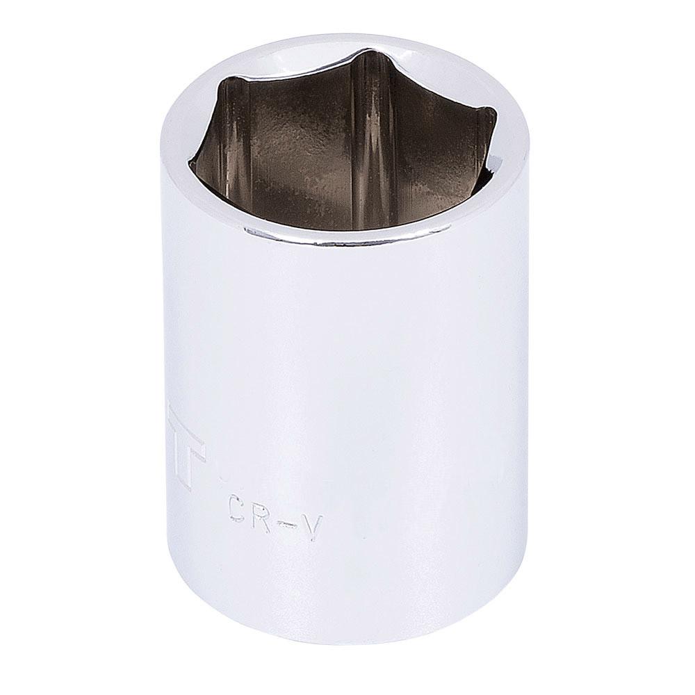 1/2&#34; DR x 1/2&#34; Regular Chrome Socket - 6 pt
