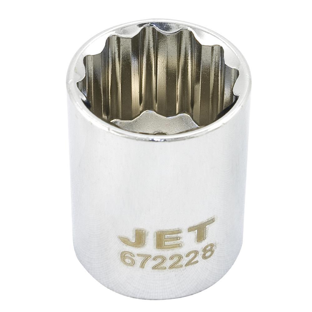 1/2&#34; DR x 7/8&#34; Regular Chrome Socket - 12 pt