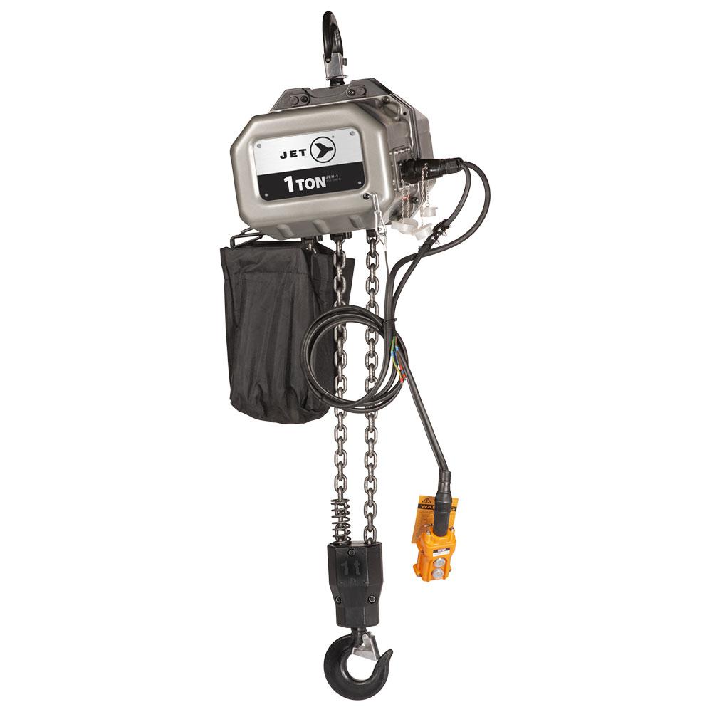 1-Ton JEH Series Electric Chain Hoist with Overload Protection - 230V/460V
