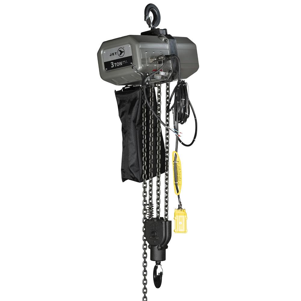 3-Ton JEH Series Electric Chain Hoist with Overload Protection - 230V/460V