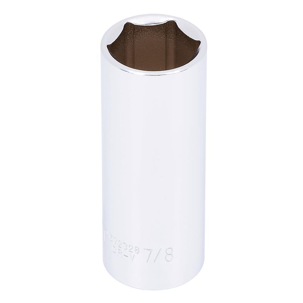 1/2&#34; DR x 7/8&#34; Deep Chrome Socket - 6 pt