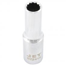 Jet - CA 672414 - 1/2" DR x 7/16" Deep Chrome Socket - 12 pt