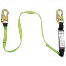 Peakworks V8104606 - Shock Absorbing Lanyard (110 – 220 lb capacity) - SP - Single Leg - Snap Hooks - 6' (1.8 m)