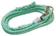 Peakworks V84013025 - Vertical Lifelines - Premium Extruded Co-Polymer Fibre - Carabiner Anchor End/Back Splice Trailing E