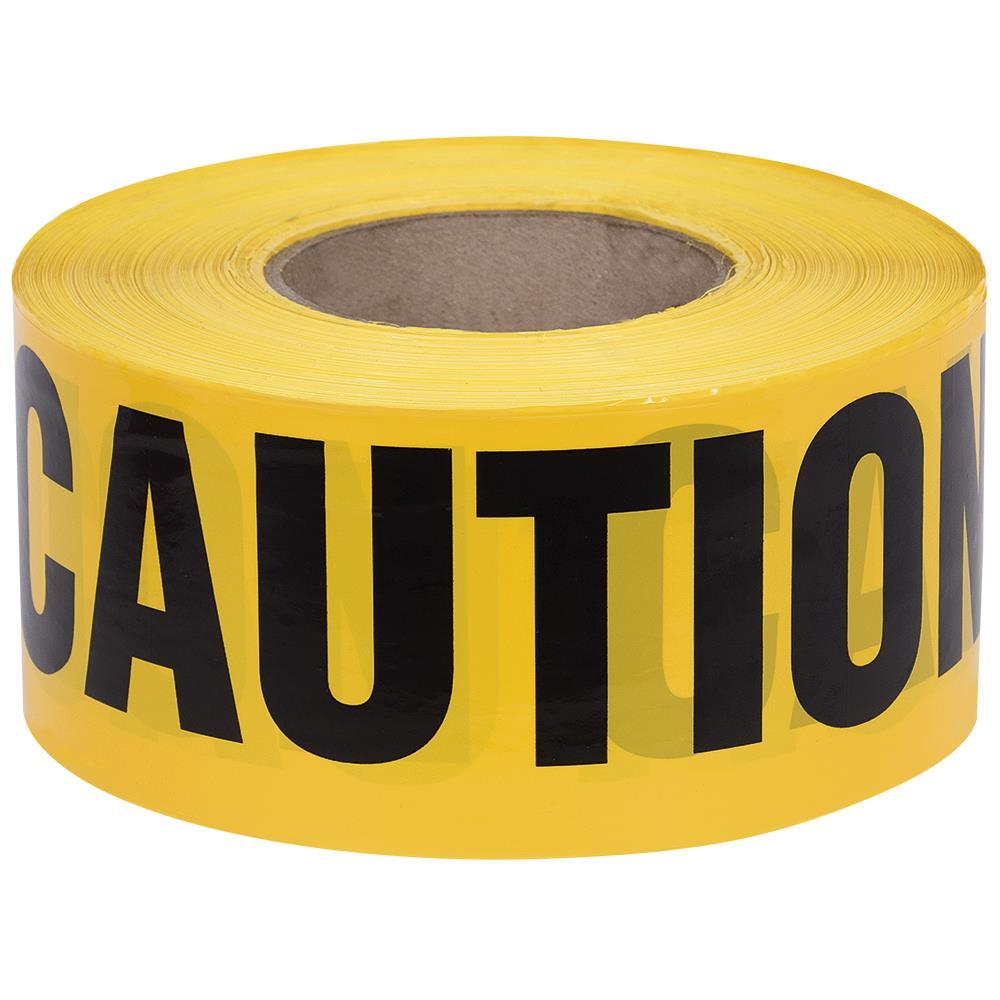 &#34;Caution Tape&#34; - Yellow - 0.04 mm - 1000&#39;/304.8 m