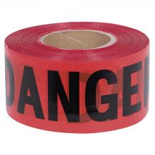 Pioneer V6310260-O/S - "Danger" Tape - Red - 0.04 mm - 1000'/304.8 m