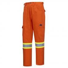 Pioneer V2120250-36X34 - Hi-Vis Bright Safety Cargo Pants - Cotton Twill - Hi-Vis Orange - 30x34