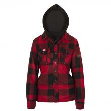 Pioneer V3080790-M - Women's Quilted Polar Fleece Hooded Shirt