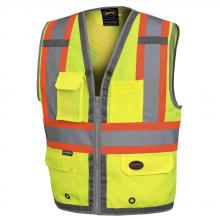 Pioneer V1010260U-XL - Mesh Back Zip-Front Surveyor’s Safety Vests
