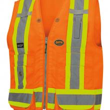 Pioneer V1010151U-4XL - Hi-vis Multi-Pocket Surveyor Vests