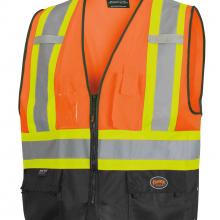 Pioneer V1020251U-S/M - Hi-Vis Safety Vests with Adjustable Sides
