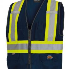 Pioneer V1021580U-S/M - Hi-Vis Safety Vests with Adjustable Sides