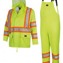Pioneer V1080160U-XL - Waterproof Lightweight Safety Rainsuits - Polyester/PVC