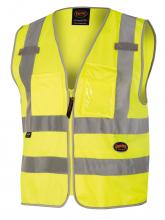 Pioneer V1025160U-XL - Poly Tricot Zip Front Safety Vests