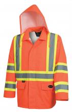 Pioneer V1081350U-XL - Waterproof Safety Jackets - "The Rock  " - PU Coated 300D Oxford Polyester