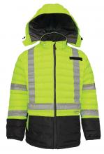 Pioneer V1136660U-XS - Hi-Vis Quilted Safety Parkas