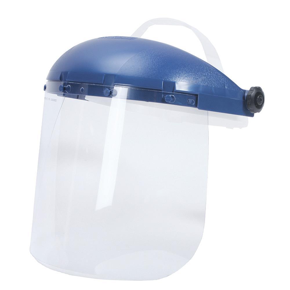 390 Premium Series Acetate Face Shields - Ratcheting - Single Crown