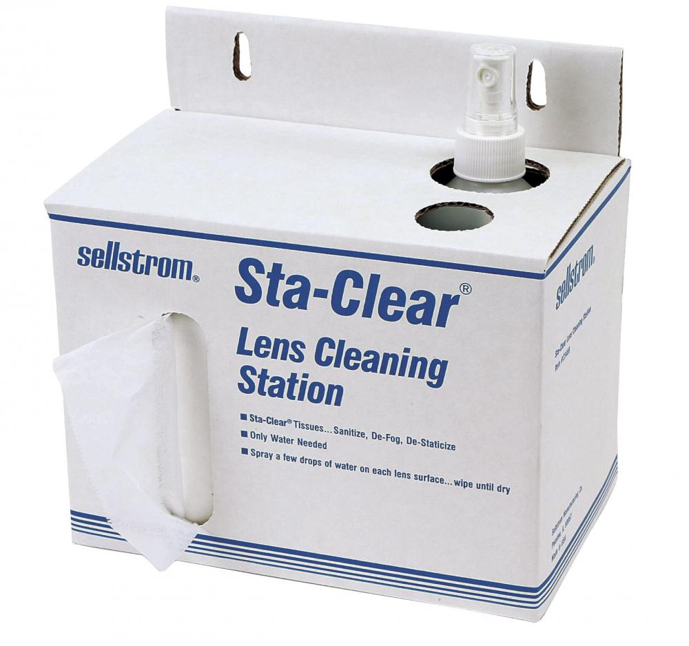 Sta-Clear™ Lens Cleaning Station - Cardboard