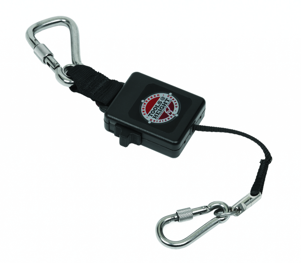 3-1/2 lb Retractable Lanyard with SST Locking Gate Carabiners