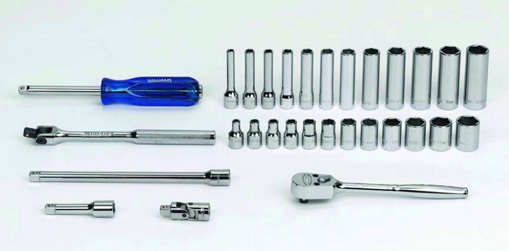 30 pc 1/4&#34; Drive 6-Point Metric Shallow and Deep Socket and Drive Tool Set Packed Keep Safe Foam