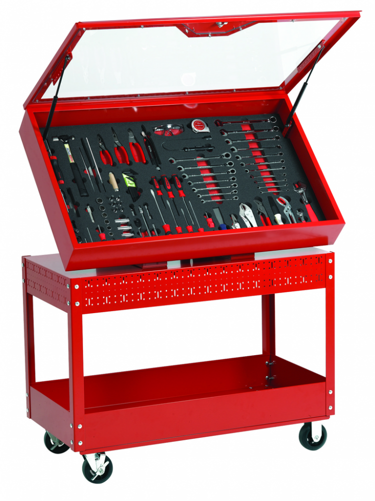 6S Visual Control Cart - Yellow , Professional Series