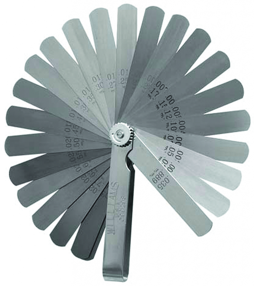 25 pc SAE and Metric Master Feeler Gauge Set