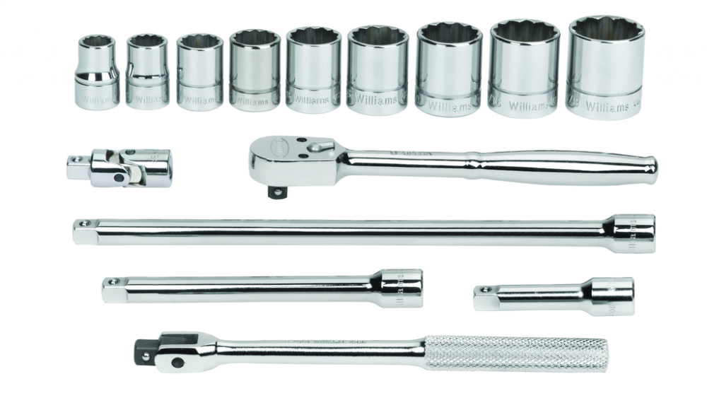 15 pc 3/8&#34; Drive 12-Point SAE Shallow Socket and Drive Tool Set Packed Keep Safe Foam