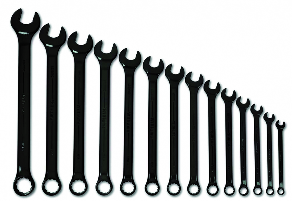 15 pc SAE SUPERCOMBO  Black Industrial Finish Combination Wrench Set