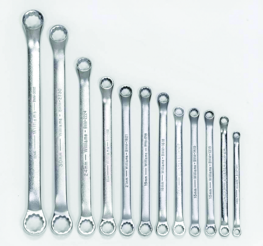12 pc Metric Double Head 10  Offset Box End Wrench Set