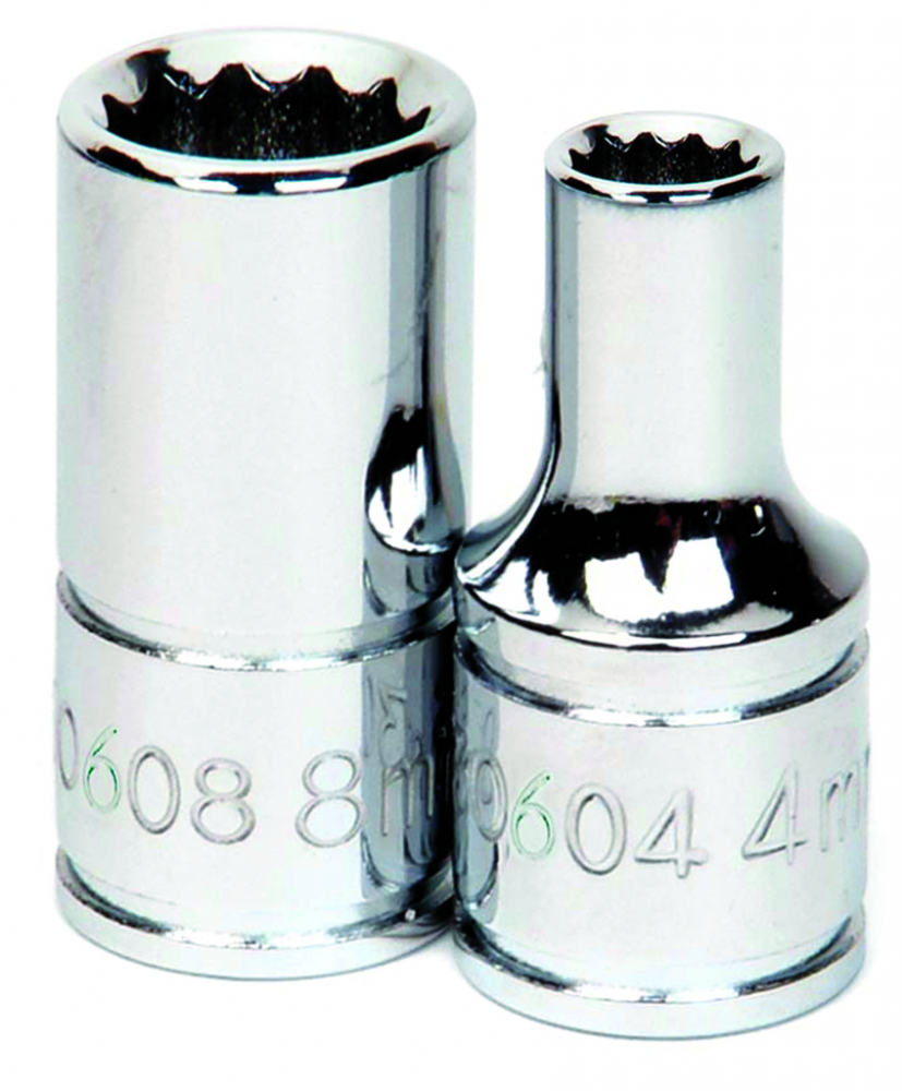 1/4&#34; Drive 12-Point Metric 9 mm Shallow Socket
