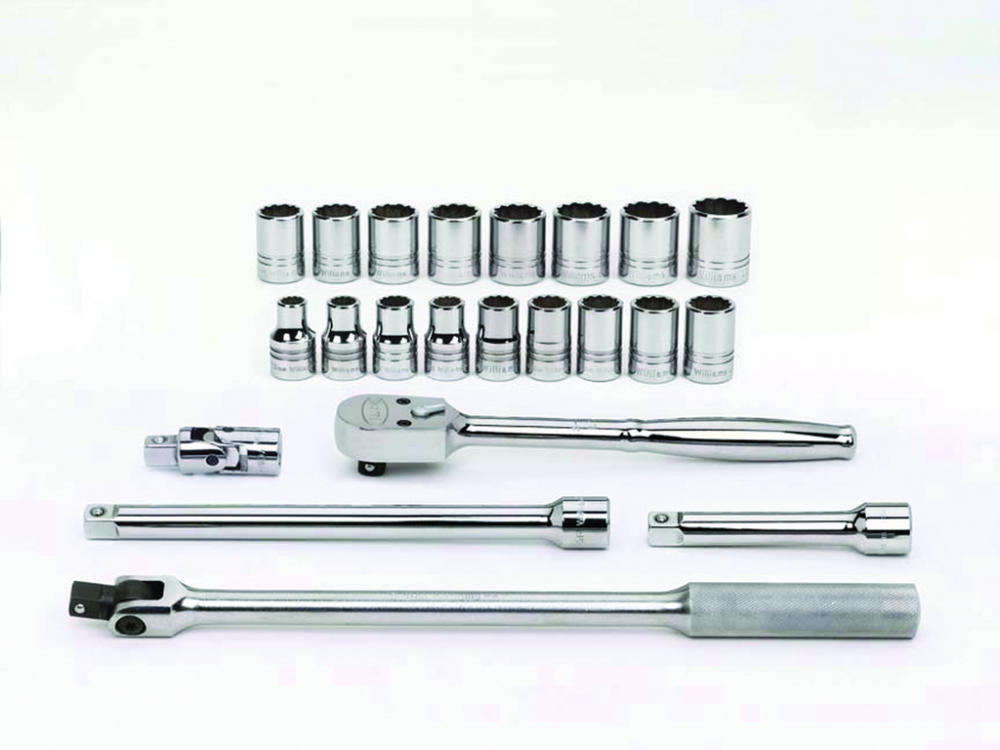 22 pc 1/2&#34; Drive 12-Point Metric Shallow Socket and Drive Tool Set Packed Keep Safe Foam