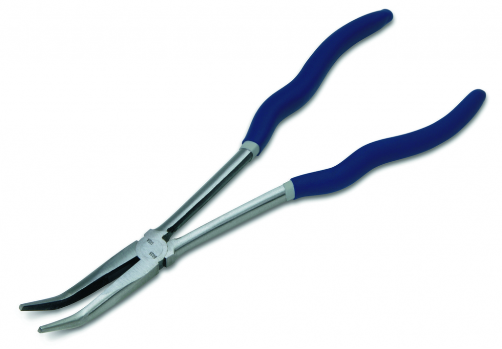 11&#34; 45 Degree Bent Nose Extra Long Reach Chain Nose Pliers