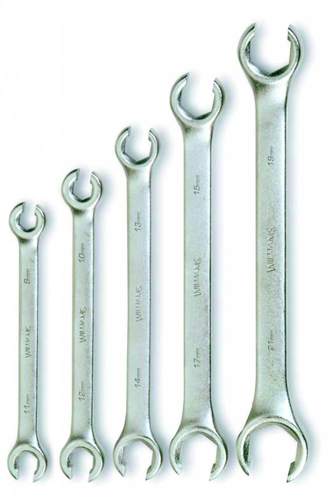 5 pc SAE Double Head Flare Nut Wrench Set