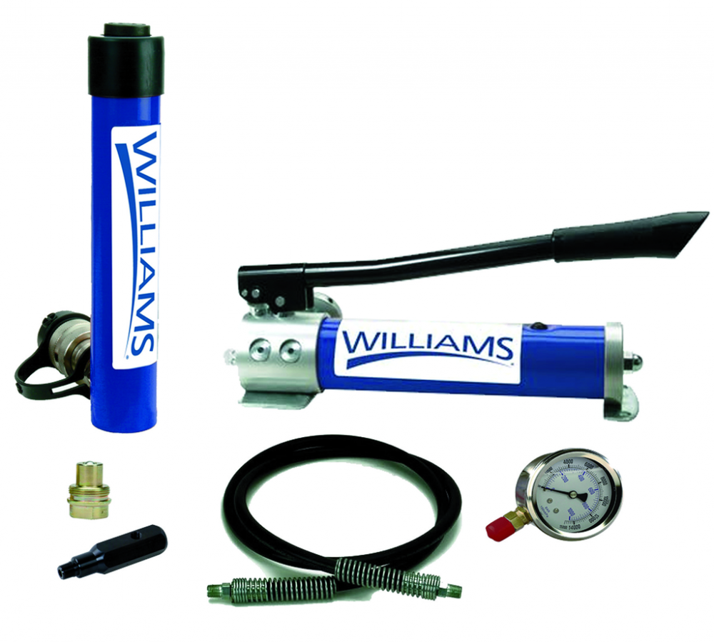 15 Ton, 6&#34; Stroke Single Acting Cylinder And Two-Speed Hand And Pump