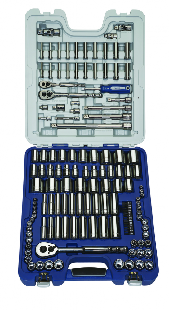 138 pc 1/4&#34;, 3/8&#34;, 1/2&#34; Drive Socket Set