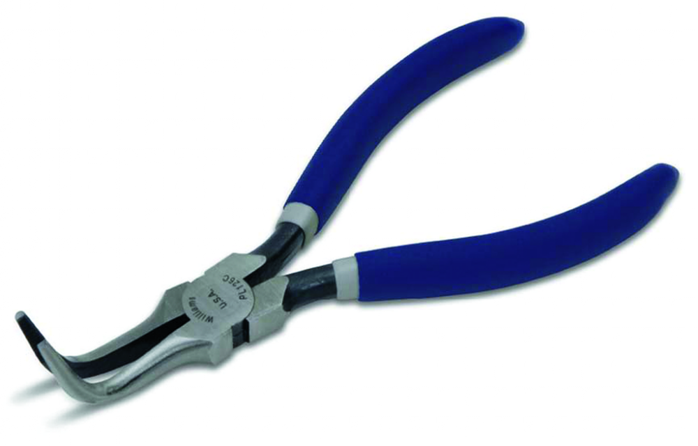 6-1/4&#34; Thin Bent Chain Nose Pliers