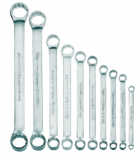 Williams JHWMWS-BWM10 - 10 pc Metric Double Head 10  Offset Box End Wrench Set