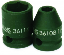 Williams JHW36122 - 3/8" Drive Shallow Impact Sockets, 6-Point, SAE