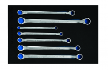 Williams JHWFWS-7707 - 7 pc SAE Double Head 10  Offset Box End Wrench Set in 1/3 Foam Drawer Inset